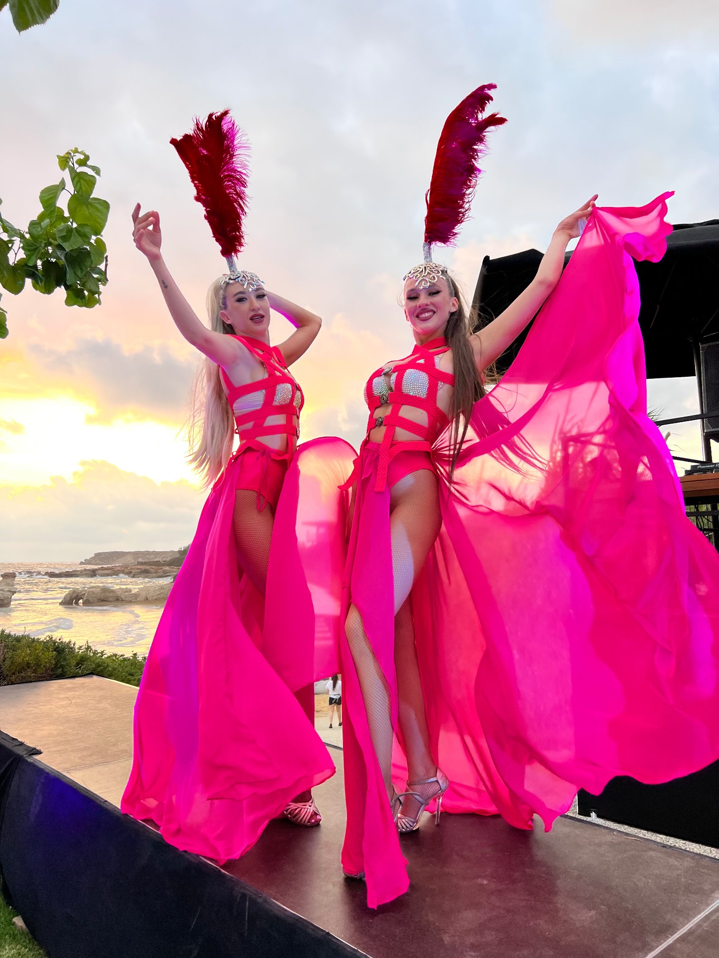Fuchsia Sunset Duo